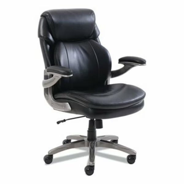OSSET MID-BACK EXECUTIVE CHAIR, SUPPORTS UP TO 275 LBS., BLACK SEAT/BLACK BACK, SLATE BASE, Lf Products Pte Ltd, Mfr#: 48966